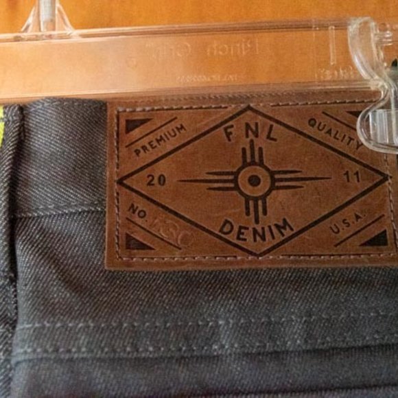 FNL Denim Premium Quality 2011 No.150 Gray Button Fly Jeans mens 30/32 - Picture 12 of 16